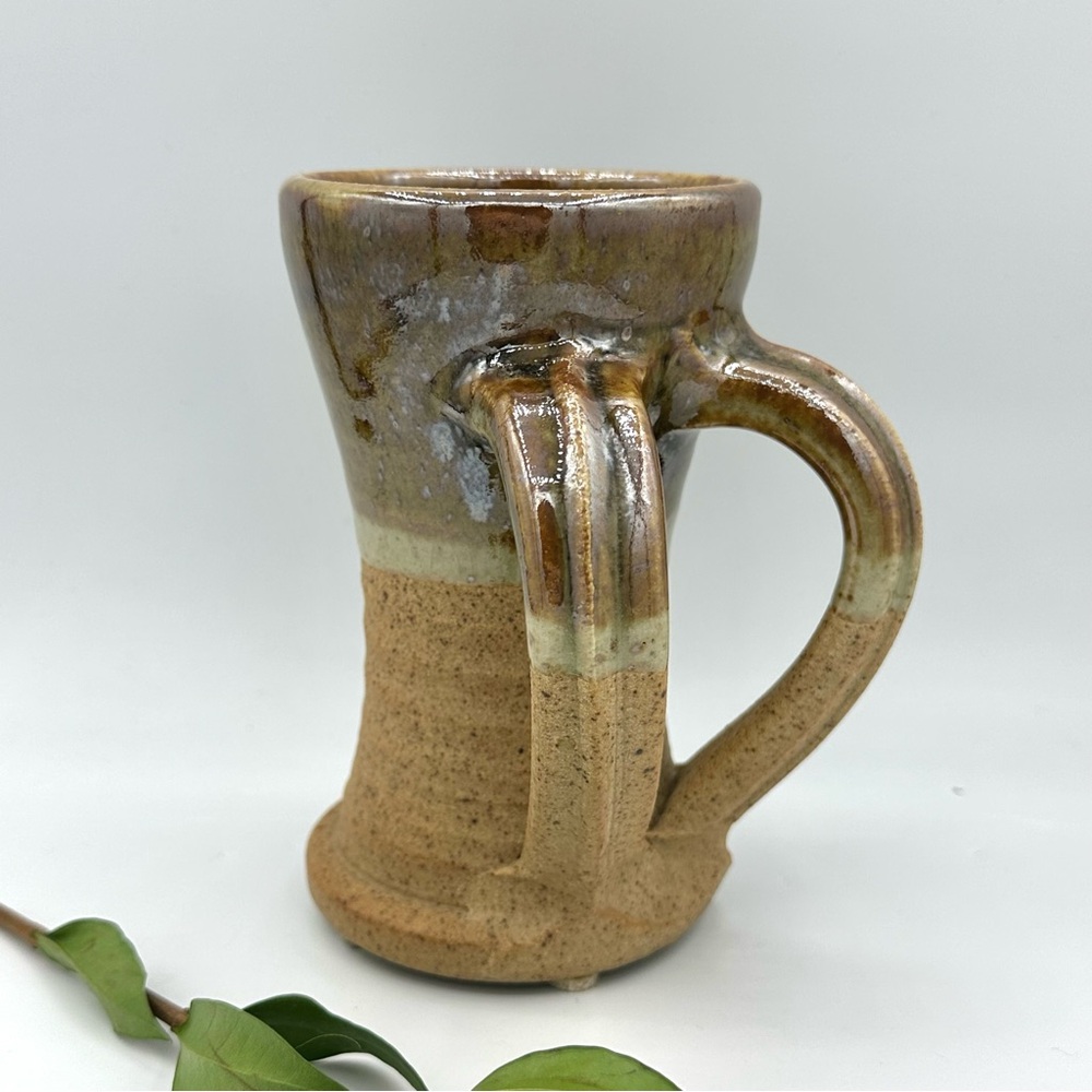 Aylesford England Double Handled Pottery Mug 10 oz